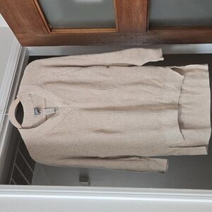 New York & Company Beige Ribbed Sweater